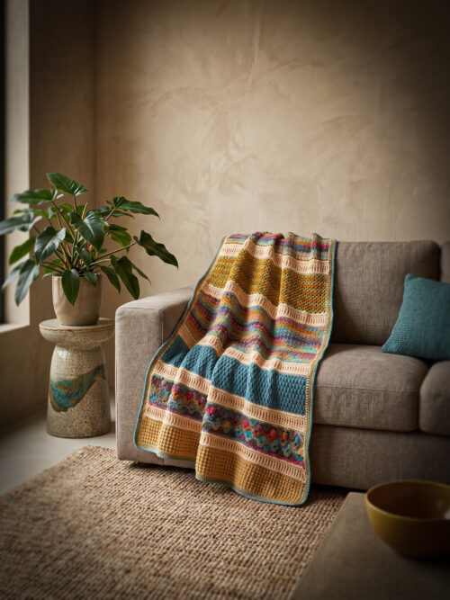 Haakpakket - Plaid Happy Crea - Stoer en Stijlvol 64