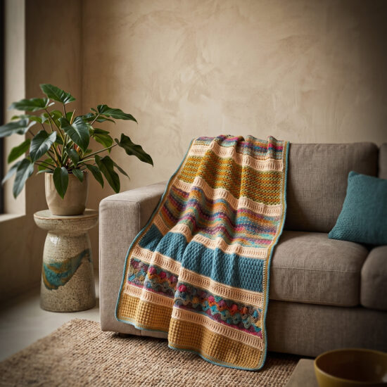 Haakpakket - Plaid Happy Crea - Stoer en Stijlvol 64