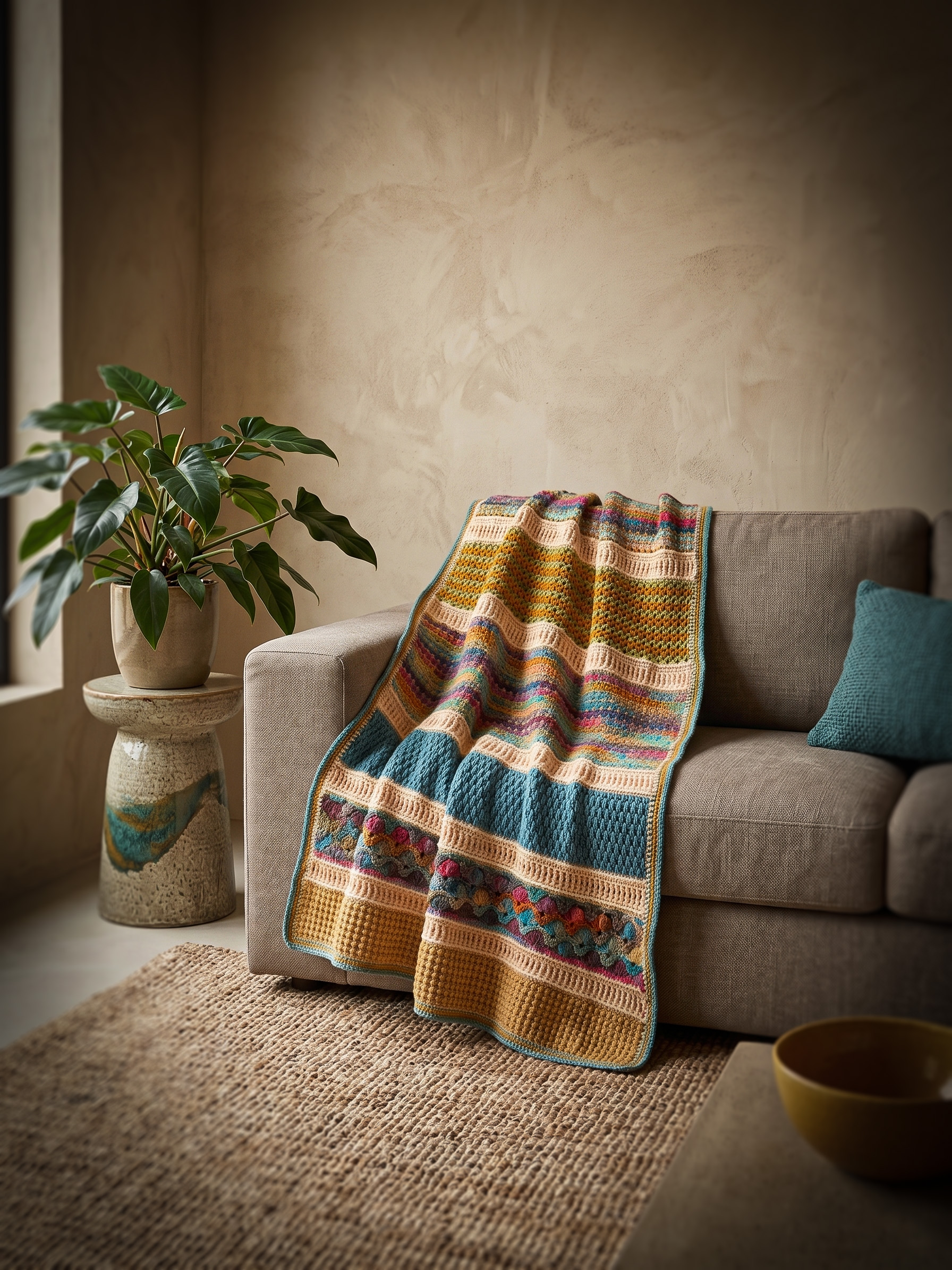 Haakpakket - Plaid Happy Crea - Stoer en Stijlvol 64