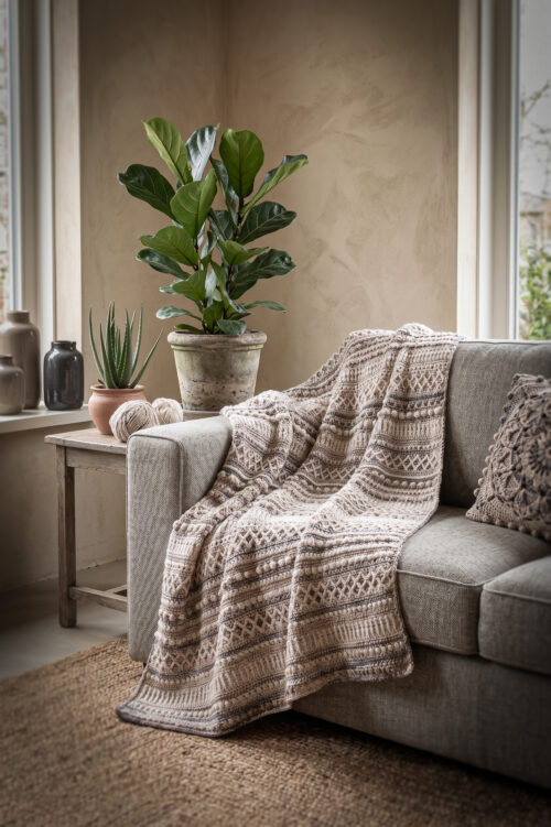 Haakpakket - Plaid Varia Naturel
