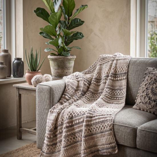 Haakpakket - Plaid Varia Naturel