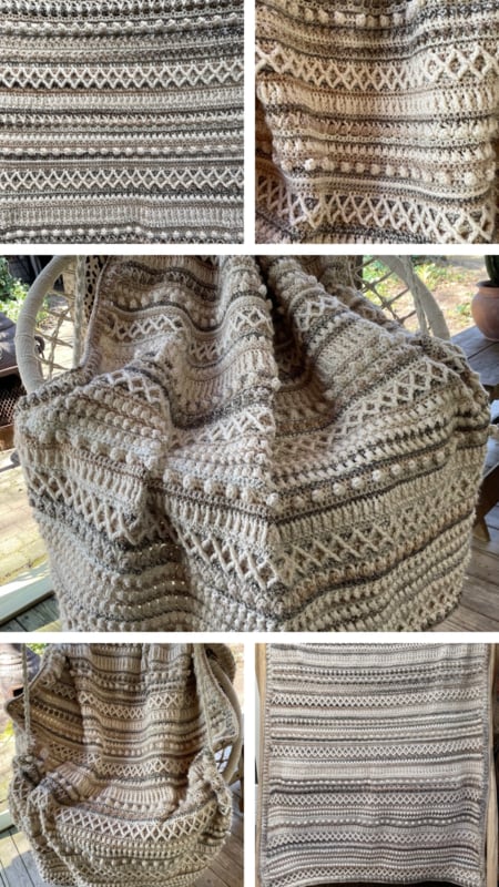 Corneeltje Wol - Plaids - Varia naturel 1 Haakpakket - Plaid Varia naturel