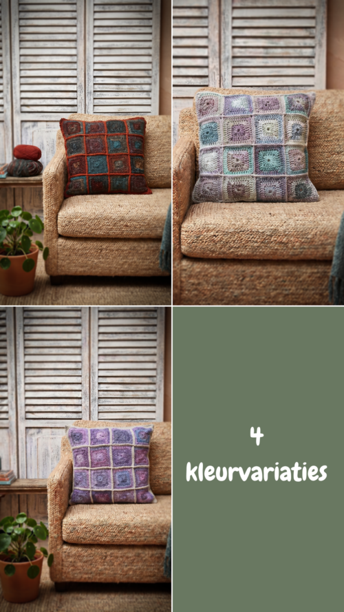 Haakpakket - Solid Square kussen - Stoer & Stijlvol 64