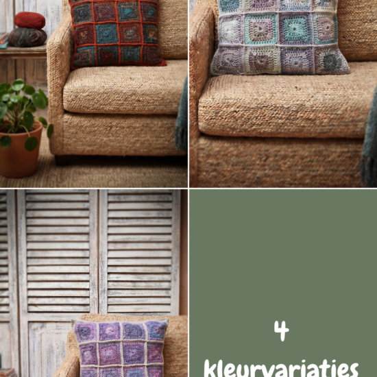 Haakpakket - Solid Square kussen - Stoer & Stijlvol 64