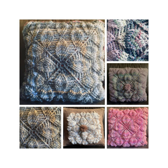 Haakpakket - Kussen 3D blad / motief (Meerdere kleuren)