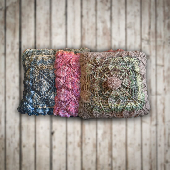 Haakpakket - Kussen 3D blad / motief (Meerdere kleuren)