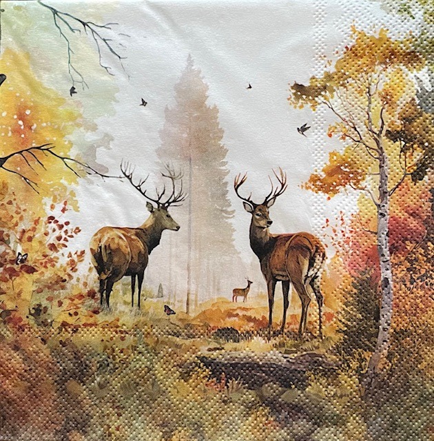 Servet Herfst - Bramen - H0014 - 33 x 33 cm