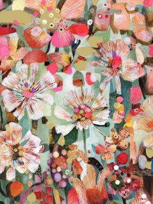 Corneeltje Wol - Bloemen Esperanza Servet Bloemen - Esperanza 33x33cm