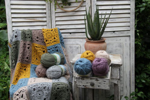 Corneeltje Wol - Croftland close up Haakpakket - Plaid Croftland