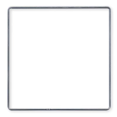 Metalen frame vierkant 15 x 15 cm - Zilver