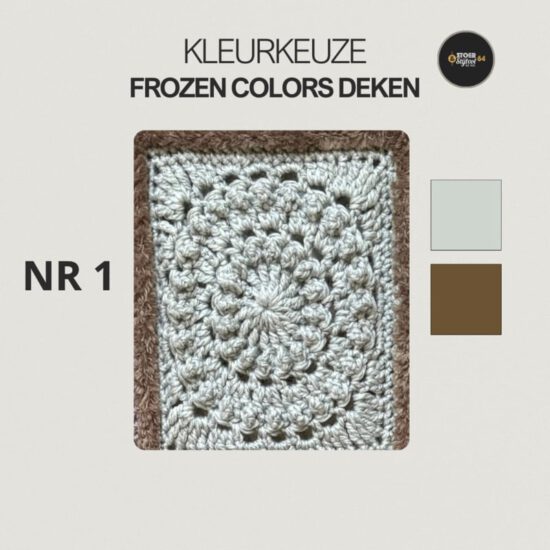 Corneeltje Wol - Frozen colors 1 Haakpakket - Plaid Frozen Colors - Stoer en Stijlvol 64