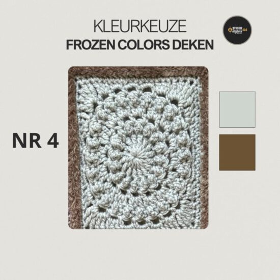 Corneeltje Wol - Frozen colors 4 Haakpakket - Plaid Frozen Colors - Stoer en Stijlvol 64