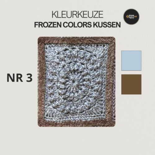 Corneeltje Wol - Frozen colors kussen 9 Haakpakket - Frozen kussen - Stoer & Stijlvol 64