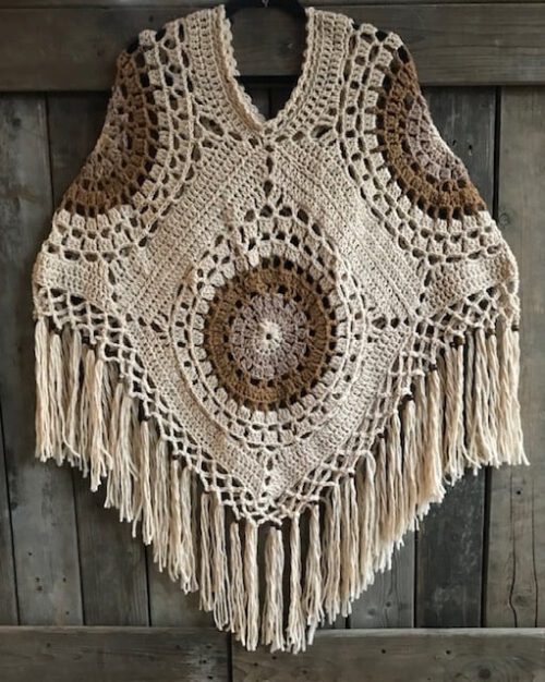 Corneeltje Wol - HAAKPAKKET PONCHO CIRCLE BOHO Haakpakket - Poncho Circle Boho