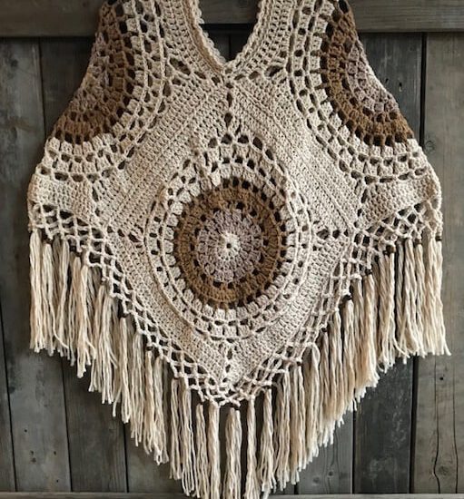 Corneeltje Wol - HAAKPAKKET PONCHO CIRCLE BOHO Haakpakket - Poncho Circle Boho
