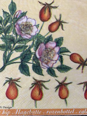 Corneeltje Wol - Herfst bloemen - H0030 Servet Herfst - Herfst bloemen - H0030 - 33 x 33 cm