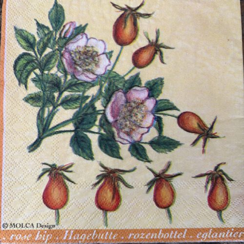 Servet Herfst - Herfst bloemen - H0030 - 33 x 33 cm