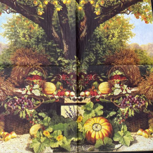 Servet Herfst - Herfst tafereel- H0029 - 33 x 33 cm