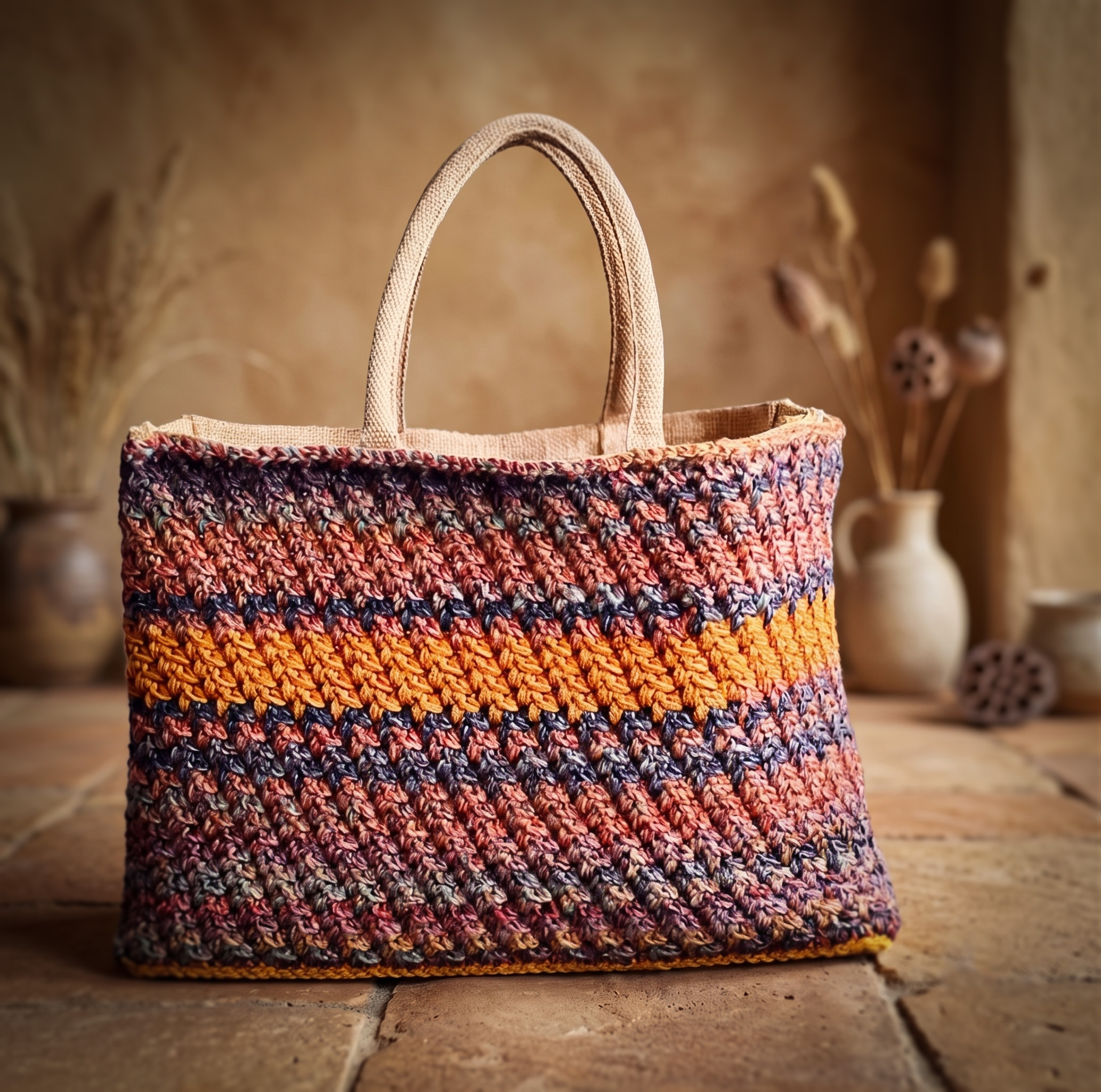Haakpakket - Tas MC 101 Herringbone Jute