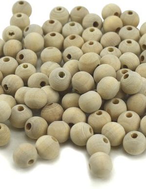 (Beukenhout) Houten kralen 10 mm (10 stuks) - Naturel