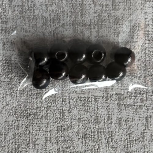 Corneeltje Wol - Houten kralen zwart 9 x 10 mm Houten kralen (10 stuks) 9 x 10 mm - Zwart