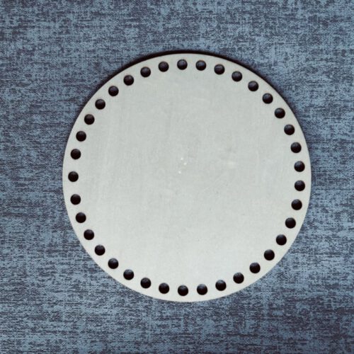 Houten Rondje 15 cm Ø - 37 boorgaten (1 stuk)