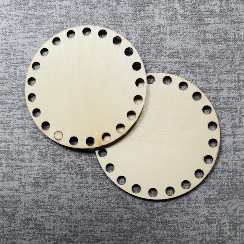 Corneeltje Wol - Houten rondjes Houten Rondjes 10 cm Ø - 20 boorgaten (2 stuks)