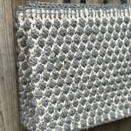 Corneeltje Wol - In je nopjes tas grijs -2 Haakpakket - Tas In je Nopjes - Grijs - Stoer en Stijlvol 64