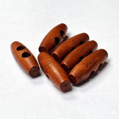 Corneeltje Wol - Kleine (kinder) houten houtje touwtje knoop Kleine (kinder) Houtje touwtje knoop 3 x 1 cm (6 stuks) mahonie