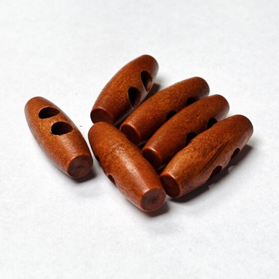 Corneeltje Wol - Kleine (kinder) houten houtje touwtje knoop Kleine (kinder) Houtje touwtje knoop 3 x 1 cm (6 stuks) mahonie