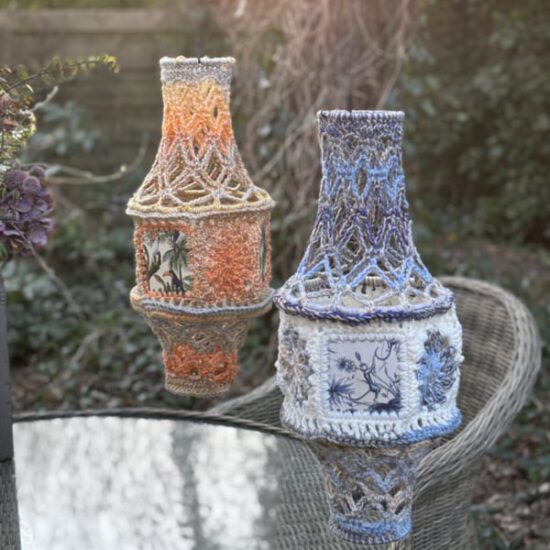 Corneeltje Wol - Lampion Delftsblauw - Monkey - 2 Haakpakket - Lampion Feels like summer - Cor & Co