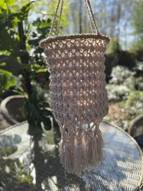 Corneeltje Wol - Lampion Stoer Aqua - Naturel Haakpakket - Lampion Stoer Naturel