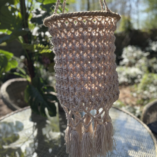 Corneeltje Wol - Lampion Stoer Aqua - Naturel Haakpakket - Lampion Stoer Naturel