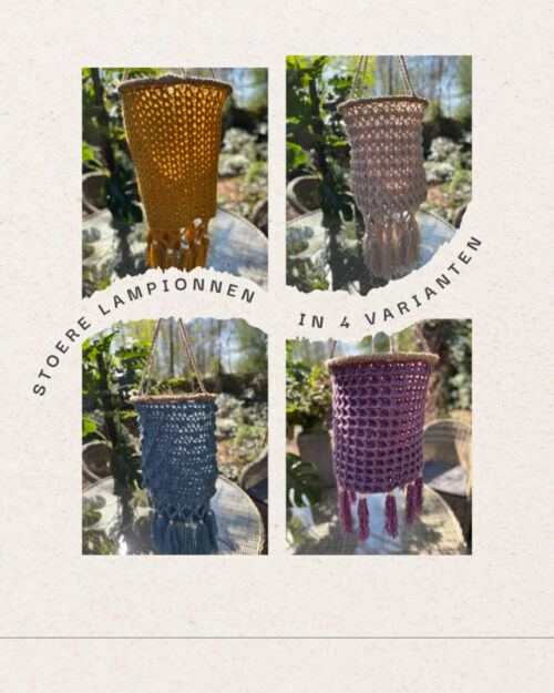 Corneeltje Wol - Lampion Stoer Paars - 3 Haakpakket - Lampion Stoer Aqua / Blauw