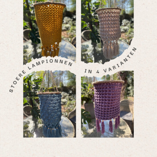 Corneeltje Wol - Lampion Stoer Paars - 3 Haakpakket - Lampion Stoer Aqua / Blauw