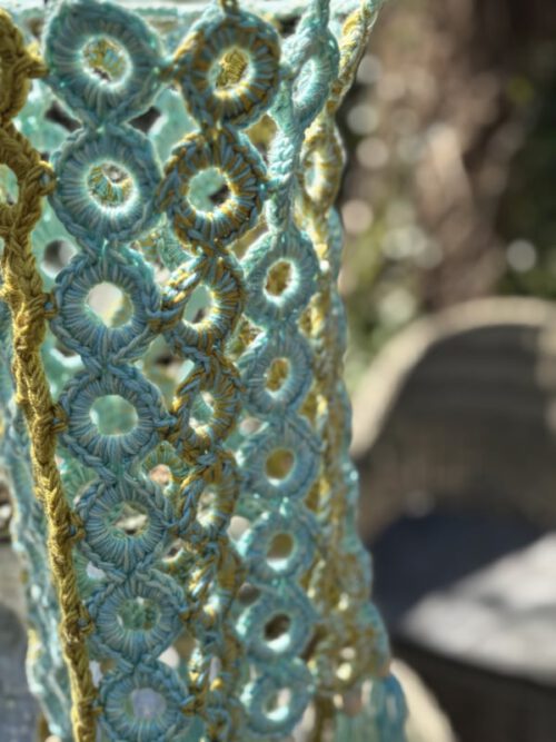 Haakpakket - Lampion Rings (18 Ø cm) Blauw / Groen