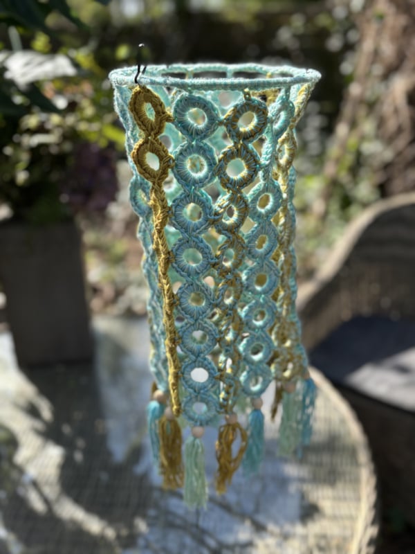 Haakpakket - Lampion Rings (18 Ø cm) Blauw / Groen