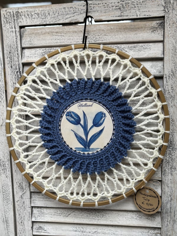 Corneeltje Wol - Mandala Tulp Delftsblauw Haakpakket - Mandala Tulp Delfts blauw