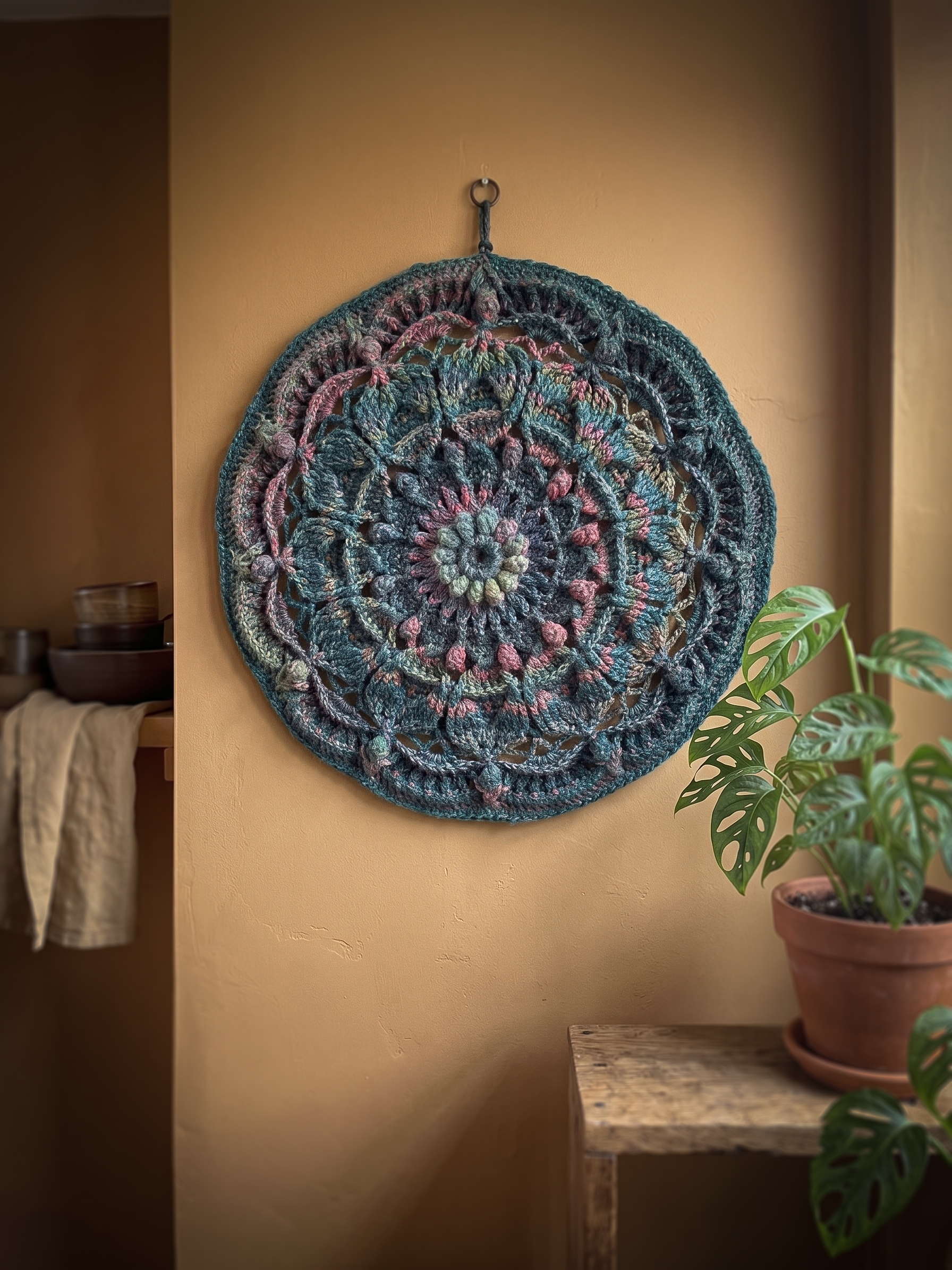 Haakpakket - Wanddeco Mandala Mozaïek