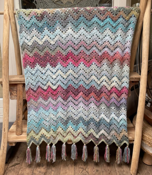 Corneeltje Wol - Marble zigzag MC - 1 Haakpakket - Plaid Marble ZigZag