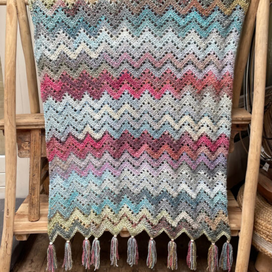 Corneeltje Wol - Marble zigzag MC - 1 Haakpakket - Plaid Marble ZigZag