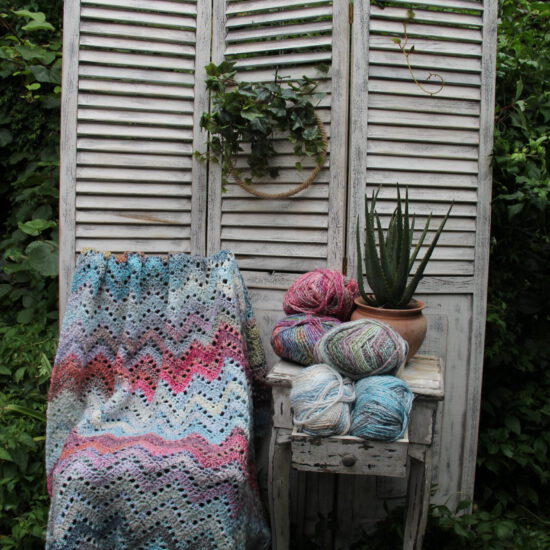 Corneeltje Wol - Marble zigzag MC Haakpakket - Plaid Marble ZigZag