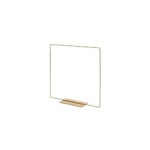 Metalen vierkant op voet 20cm - Goud