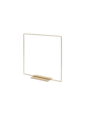 Corneeltje Wol - Metalen vierkant op voet 20cm - Goud Metalen vierkant op voet 20cm - Goud