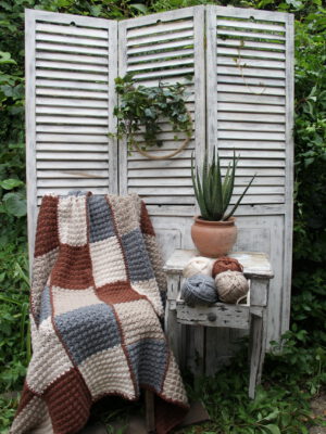 Corneeltje Wol - Nostalgische Lappendeken Haakpakket - Plaid Nostalgische Lappendeken