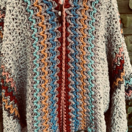 Haakpakket - Poncho/omslag colors