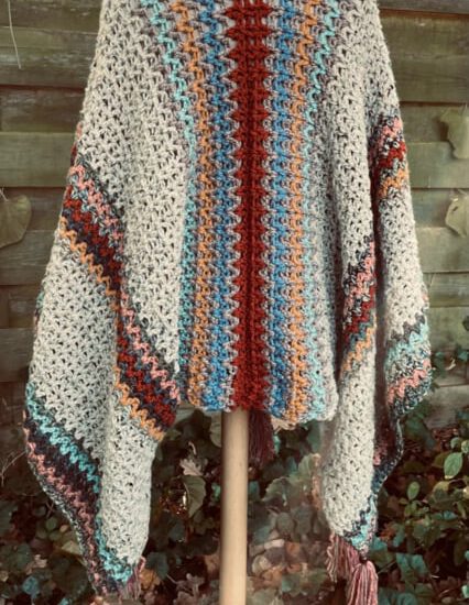 Haakpakket - Poncho/omslag colors