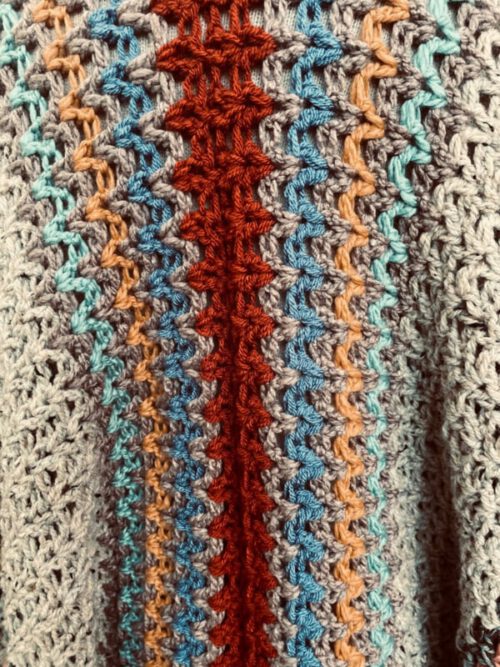 Haakpakket - Poncho/omslag colors