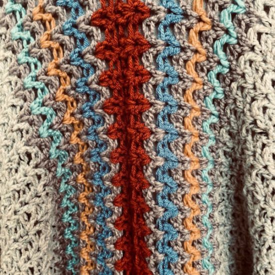 Haakpakket - Poncho/omslag colors