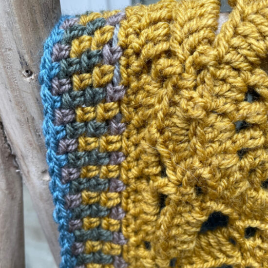 Corneeltje Wol - Plaid Croftland rand Haakpakket - Plaid Croftland